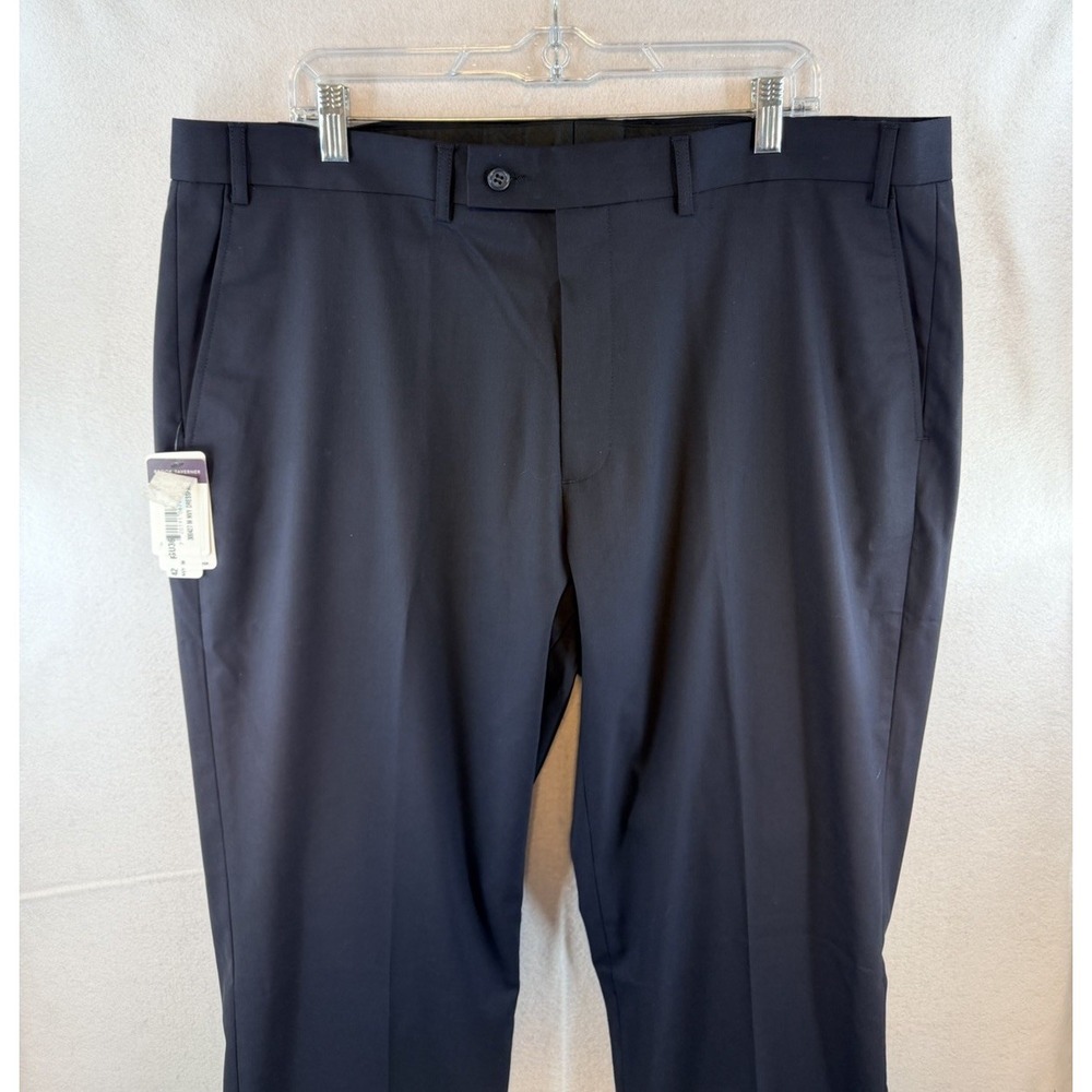 Brook Taverner Suit Trousers 42x37 Navy Dress‎ Pants, Raw Hem, 8845A, NWT